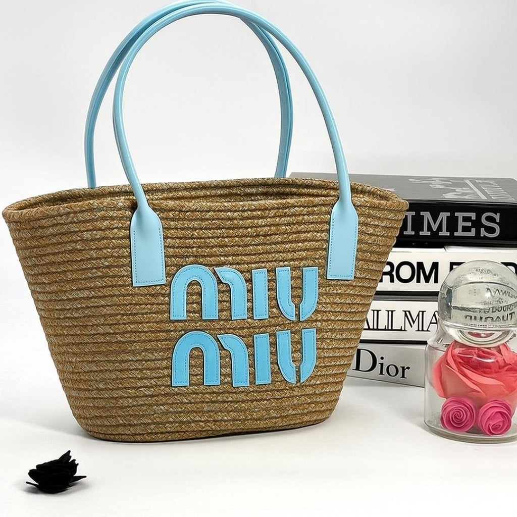 Miu Miu Straw Basket Torbica