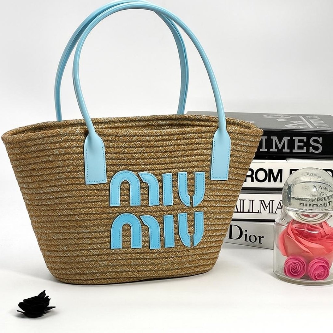 Miu Miu Straw Basket Torbica
