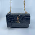 Saint Laurent Sunset Medium in Crocodile Torbica