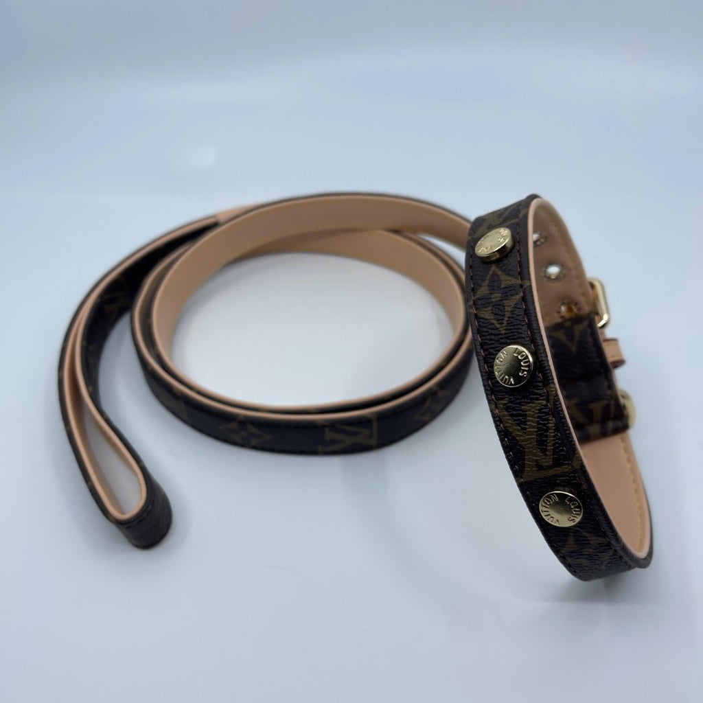 Louis Vuitton Set za pse (povodac i ogrlica)