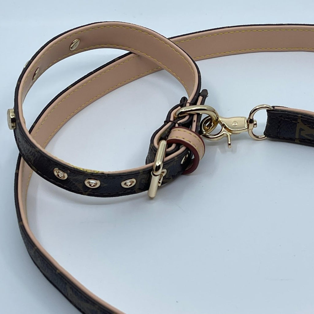 Louis Vuitton Set za pse (povodac i ogrlica)