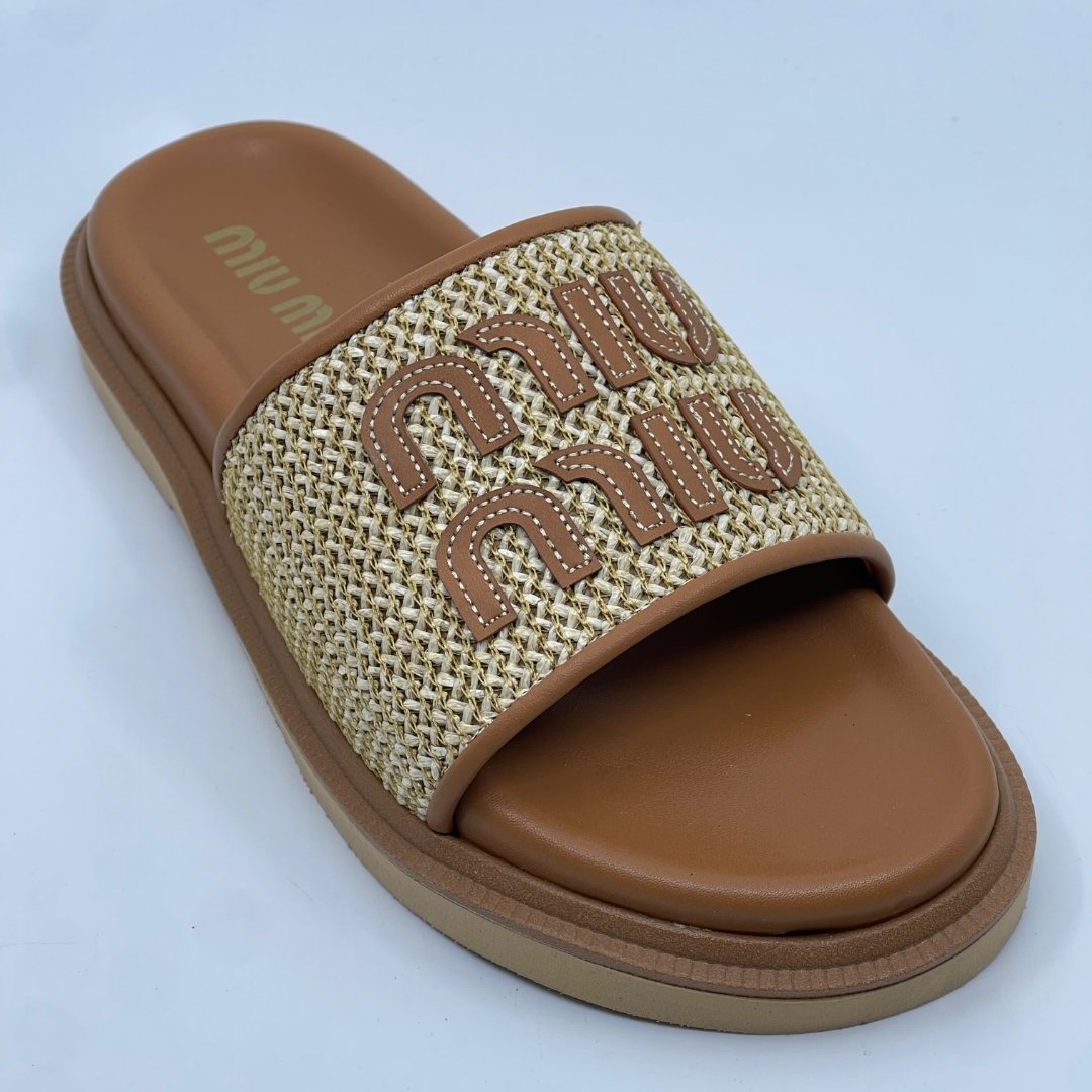 Miu Miu Raffia Natikače