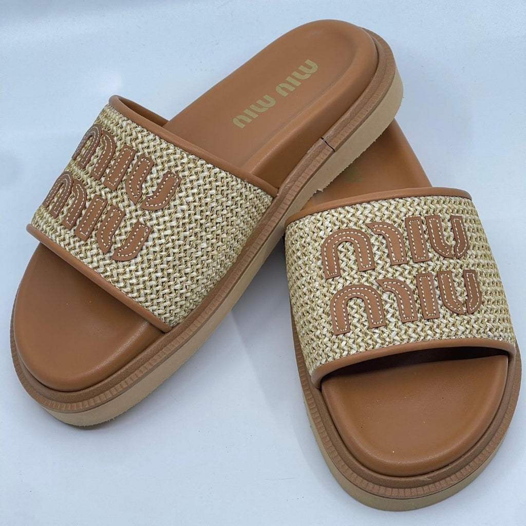 Miu Miu Raffia Natikače