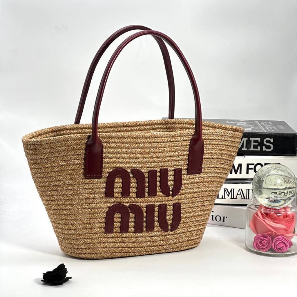 Miu Miu Straw Basket Torbica